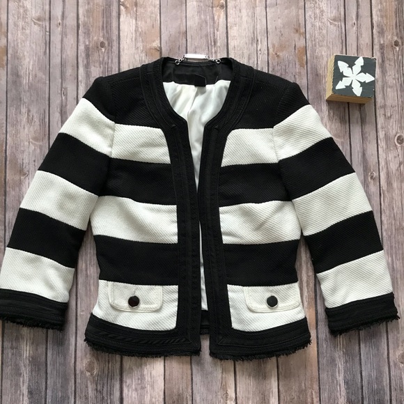 White House Black Market Jackets & Blazers - White House Black Market Striped Blazer Size 2